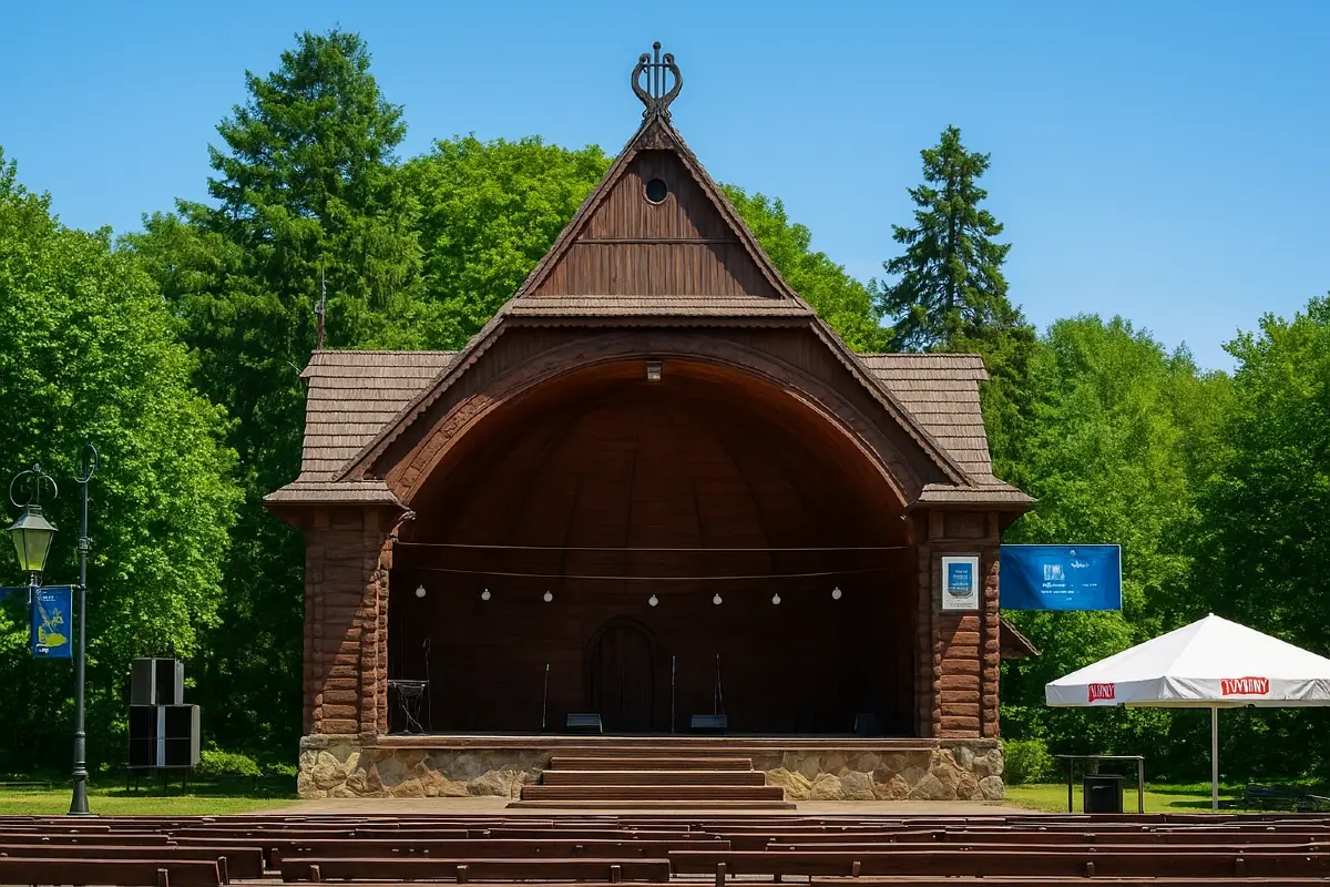 Muszla koncertowa w Ciechocinku - zabytkowa architektura